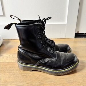 Dr. Martens Black Leather Boots 1461 size 8